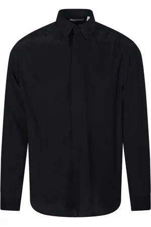 LARDINI Overhemden, Heren, Zwart, L, Zwarte Shirt voor Mannen