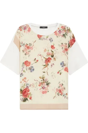Max Mara Tops, Dames, Veelkleurig, M, Bloemenprint Pampas Blouse