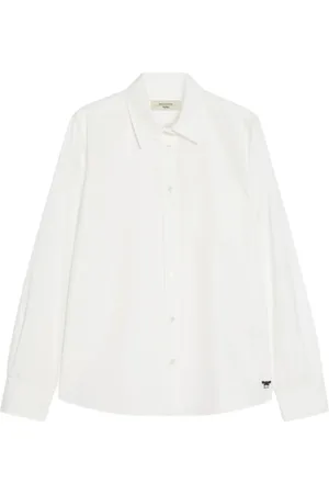 Max Mara Blouses & Shirts, Dames, Wit, L, Katoen, Klassieke Witte Bracco Overhemd