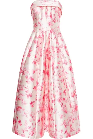 Serafini Kleedjes, Dames, Veelkleurig, S, Leer, Bloemen Aquarel Jurk