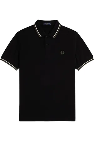 Fred Perry Tops, Heren, Zwart, 2Xl, Katoen, M3600 Twin Tipped Polo Shirt