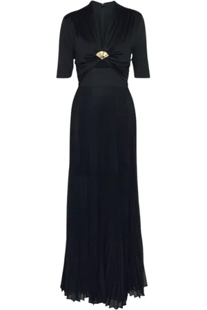 Karl Lagerfeld Kleedjes, Dames, Zwart, M, Abito Pleated FAN