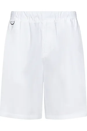 LOW BRAND Korte broeken, Heren, Wit, L, Katoen, Witte Bermuda Shorts Stijlvol Zomer