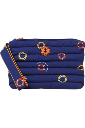 save the duck Tassen, Heren, Blauw, ONE Size, Nylon, Quilted Life Preserver Clutch