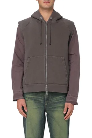 OUR LEGACY Sweatshirts & Hoodies, Heren, Bruin, L, Katoen, Bruine Zip Hoodie Relaxte Pasvorm