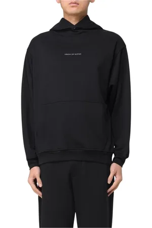 Vision Of Super Sweatshirts & Hoodies, Heren, Zwart, XS, Katoen, Zwarte Heren Sweatshirt Moderne Pasvorm