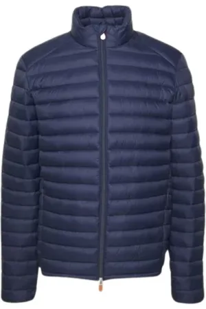save the duck Jassen, Heren, Blauw, M, Nylon, Blauwe Nylon Herenjas Alexander