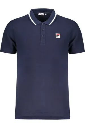 Fila Tops, Heren, Blauw, L, Polo Shirt Korte Mouwen Blauw
