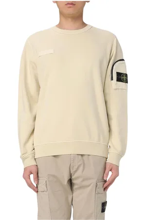 Stone Island Sweatshirts & Hoodies, Heren, Bruin, L, Katoen, Sage Crew Neck Sweatshirt