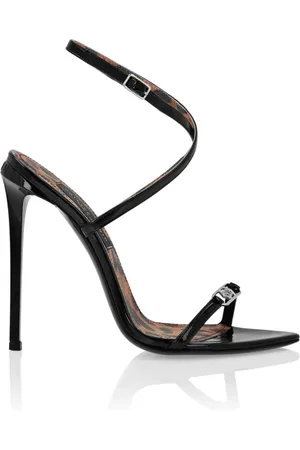 Philipp Plein Schoenen, Dames, Zwart, 40 EU, Stijlvolle Zomer Sandalen