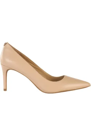 Michael Kors Schoenen, Dames, , 39 EU, Leer, Hakken met lederen logoplak