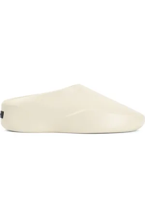 FEAR OF GOD Schoenen, Heren, , 43 EU, Witte Pantoffels met Zwart Logolabel