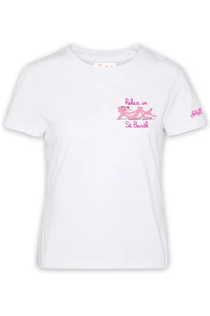 MC2 SAINT BARTH Tops, Dames, Wit, L, Witte T-shirts en Polos