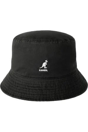 Kangol Accessoires, unisex, Zwart, M, Katoen, Zwarte katoenen vissersstijl emmerhoed