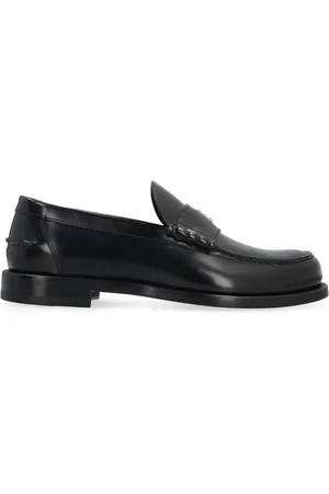 Givenchy Schoenen, Heren, Zwart, 41 EU, Leer, Zwarte Leren Loafers Elegante Stijl