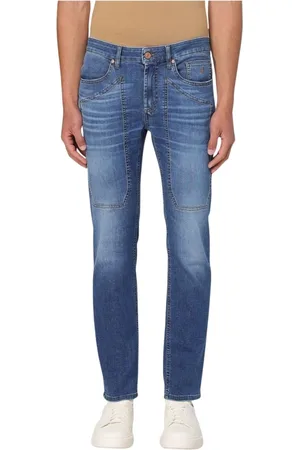 Jeckerson Jeans, Heren, Blauw, W30, Denim, Klassieke Denim Straight Leg Jeans