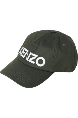 Kenzo Accessoires, Heren, Groen, ONE Size, Katoen, Logo Baseball Cap in Groen