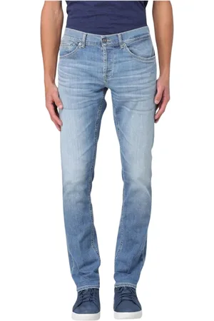 Dondup Jeans, Heren, Blauw, W32, Katoen, Blauwe Casual Style Jeans