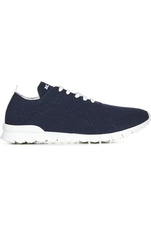 Kiton Schoenen, Heren, Blauw, 41 EU, Kasjmier, Blauwe Sneakers voor Mannen Ss 25