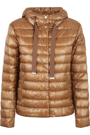 HERNO Jassen, Dames, Bruin, XS, Bruine Jas voor Vrouwen