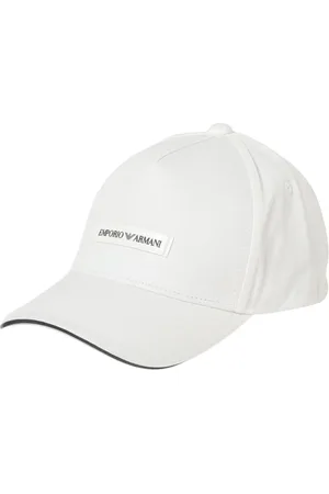 Emporio Armani Accessoires, Heren, Wit, ONE Size, Katoen, Witte Baseballpet Stijlvol Accessoire