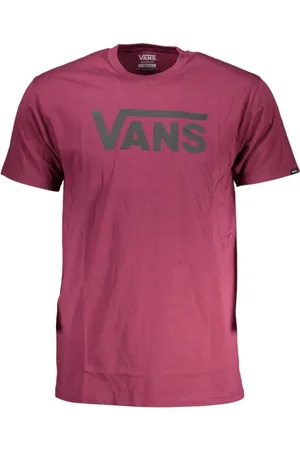 Vans Tops, Heren, Paars, M, Katoen, Paarse Katoenen Logo Tee