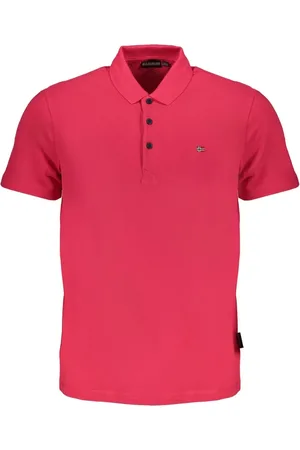 Napapijri Tops, Heren, Roze, XL, Korte Mouw Polo Shirt Roze Mannen