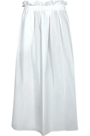 HERNO Rokken, Dames, Wit, S, Witte Flared Midi Rok