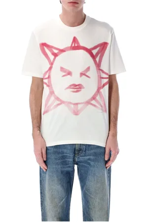 OUR LEGACY Tops, Heren, Wit, M, Katoen, Sun Legacy T-Shirt