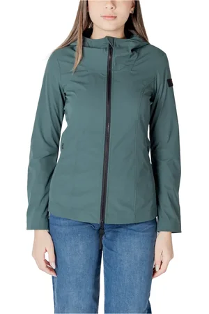 Peuterey Jassen, Dames, Groen, XS, Polyester, Groene Hoodie met Ritszakken