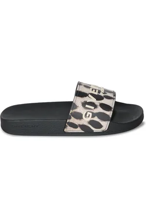 Givenchy Schoenen, Dames, Zwart, 37 EU, Dierenprint Sandalen