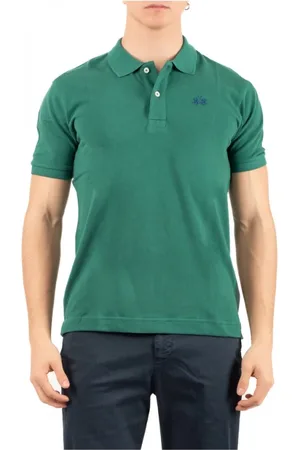 La Martina Tops, Heren, Groen, S, Stijlvolle Polo Shirt