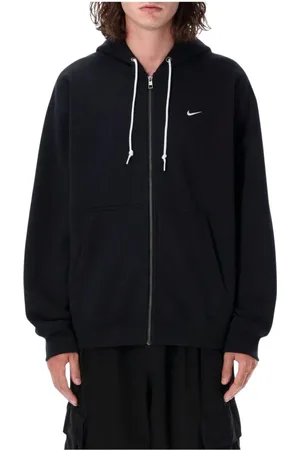 Nike Sweatshirts & Hoodies, Heren, Zwart, XL, Katoen, Essentiële Full Zip Hoodie