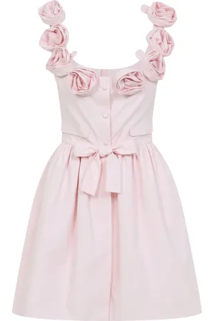 Giambattista Valli Kleedjes, Dames, Roze, S, Katoen, Elegante Roze & Paarse Jurk