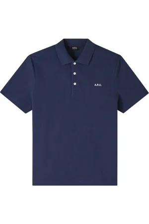 A.P.C. Tops, Heren, Blauw, L, Katoen, Unisex Polo Shirt