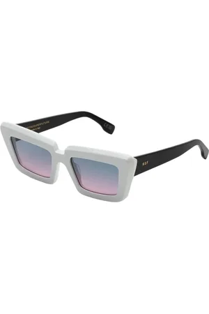 Retrosuperfuture Accessoires, unisex, Wit, ONE Size, Witte Krokodil Zonnebril