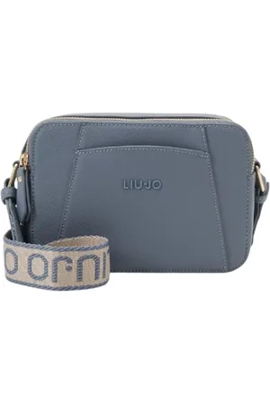 Liu Jo Tassen, Dames, Blauw, ONE Size, Leer, Camera Case Schoudertas