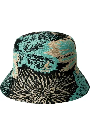Kangol Accessoires, Heren, Veelkleurig, M, Polyester, Zwarte Gebreide Vissershoed