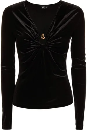 Roberto Cavalli Tops, Dames, Zwart, S, Top