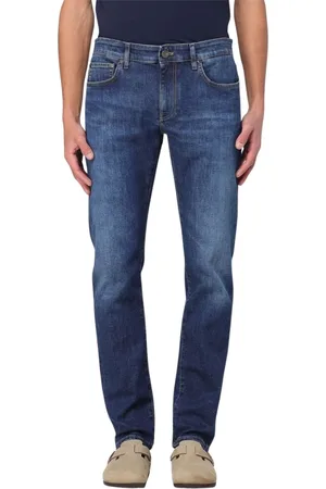 PT Torino Jeans, Heren, Blauw, W32, Denim, Klassieke Denim Jeans voor Mannen