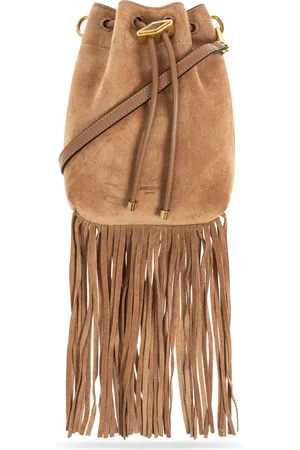 Jimmy Choo Tassen, Dames, Bruin, ONE Size, Suède, Schoudertas Bon Bon