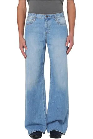 The Row Jeans, Heren, Blauw, W28, Blauwe Wide Leg Jeans voor Mannen