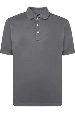 HERNO Tops, Heren, Grijs, L, Katoen, Grijze T-shirt voor mannen