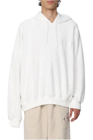 MAGLIANO Sweatshirts & Hoodies, Heren, Wit, M, Witte Textuur Hoodie