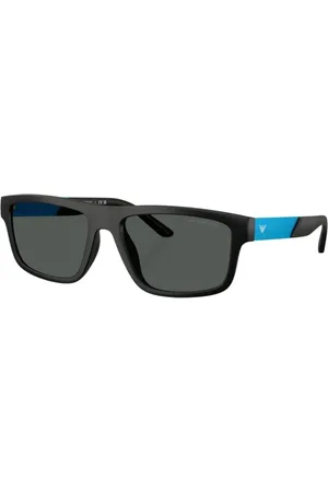 Emporio Armani Accessoires, Heren, Zwart, 57 MM, Ea 4244U 500187 Zonnebrillen