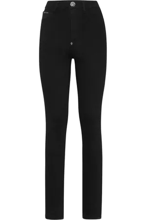 Philipp Plein Jeans, Dames, Zwart, W29, Stijlvolle Jeggings voor Vrouwen