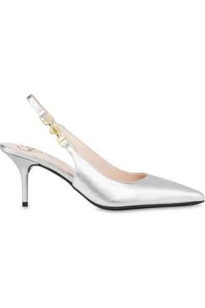 Moschino Schoenen, Dames, Grijs, 40 EU, Zilveren Ballerina Schoenen Elegante Stijl