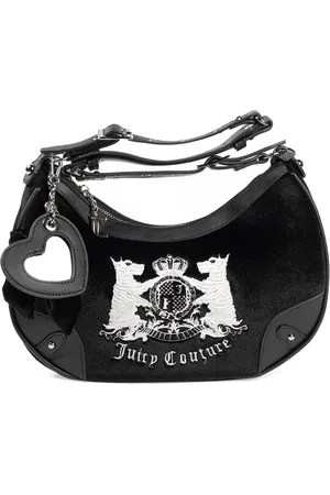 Juicy Couture Tassen, Dames, Zwart, ONE Size, Polyester, Hollyhock Hobo Tas Polyester/PU Zwart