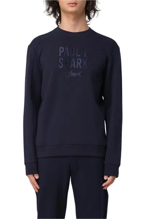 Paul & Shark Sweatshirts & Hoodies, Heren, Blauw, L, Katoen, Blauwe Logo Sweatshirt