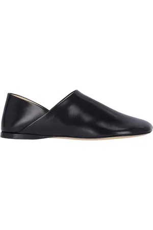 Loewe Schoenen, Dames, Zwart, 37 EU, Leer, Zwarte Leren Instappers Schoenen